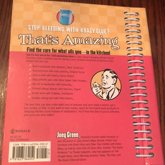 Joey Green's Amazing  Kitchen Cures: 1,150 Ways to Spiral-bound - Picture 4 of 5